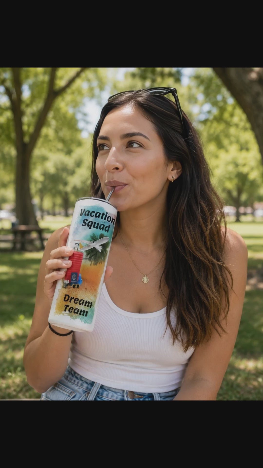 Personalized "Vacation Squad" 20 oz. Tumbler